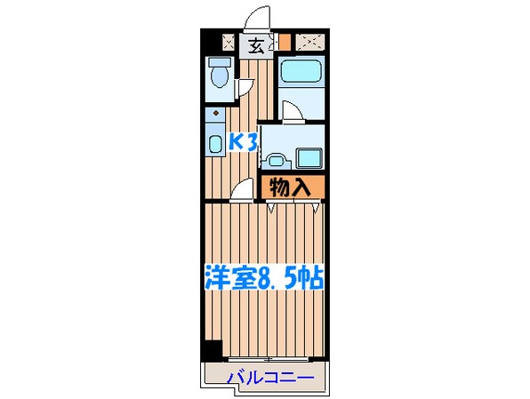 クレスト宮城野の物件間取画像